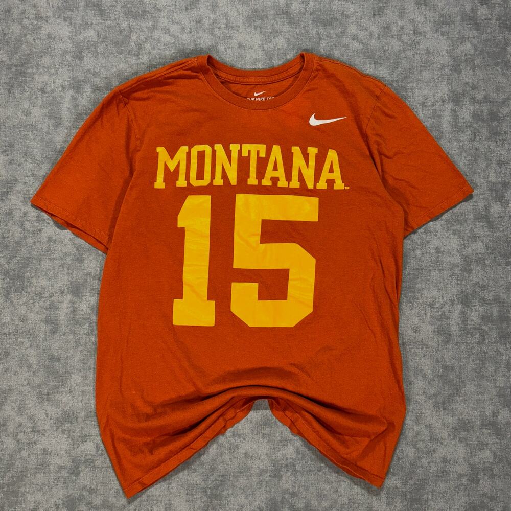 Nike Montana Grizzlies Dave Dickenson #15 HOF throwback tshirt jersey mens M